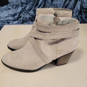 Grey ankle booties